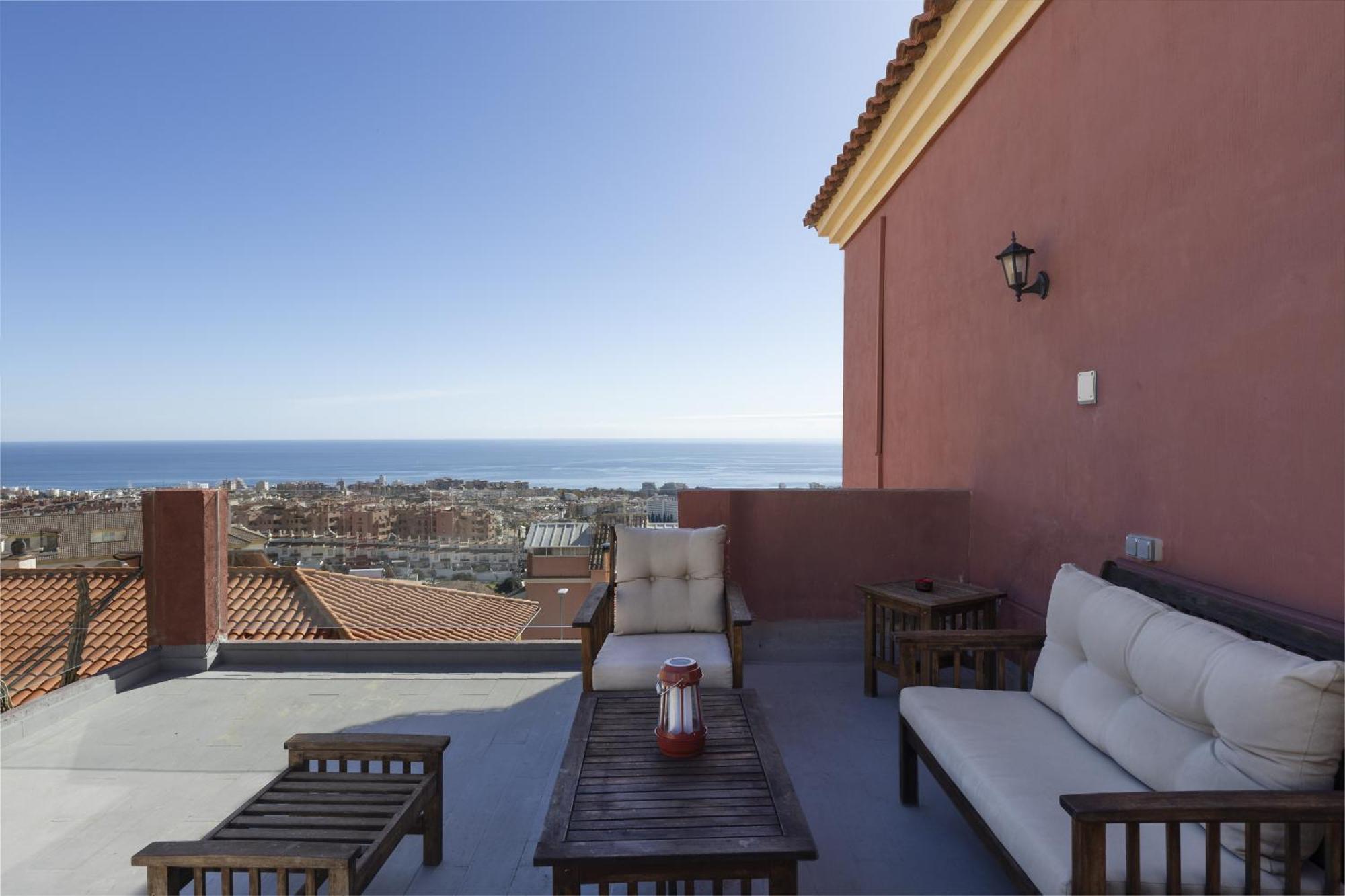 Peaceful Studio With Amazing Sea Views And Free Parking Benalmadena Exterior photo